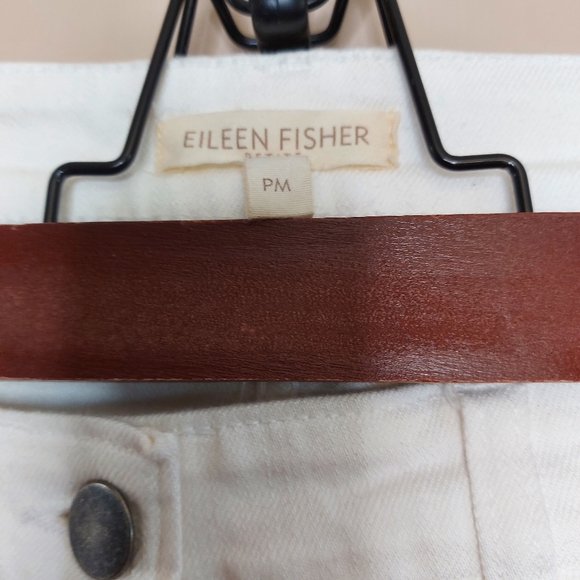 Eileen Fisher white slim capri eco collection - Picture 2 of 9